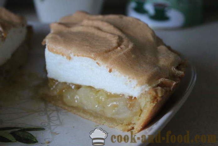 Pear pie dough - how to bake a cake with pears, custard and soufflé in the oven, with a step by step recipe photos