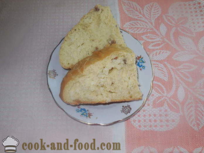 Home Ukrainian bread with bacon and lard - how to bake bread in the bread oven in the home, step by step recipe photos