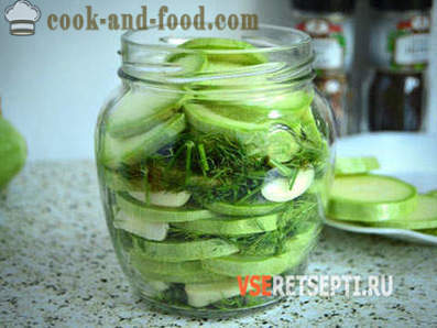 A delicious recipe for pickled zucchini with garlic for the winter