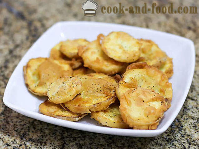 A simple recipe for fried zucchini in the pan