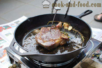 Beef steak in a frying pan recipe
