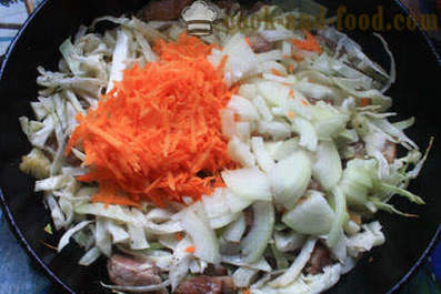 Recipe cabbage with meat and beans