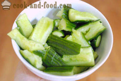 Chinese salad with fresh cucumber