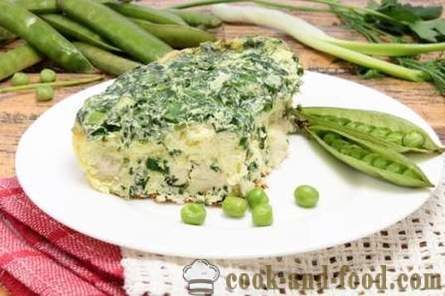 Recipe omelet in the oven with herbs and chicken