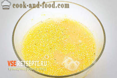 Recipe corn porridge on the water