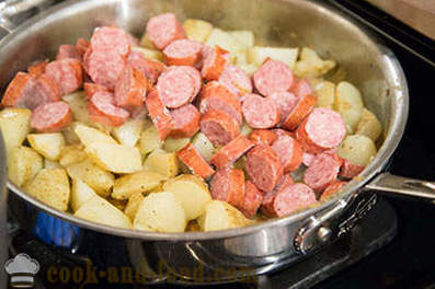 Recipe potatoes with sausage