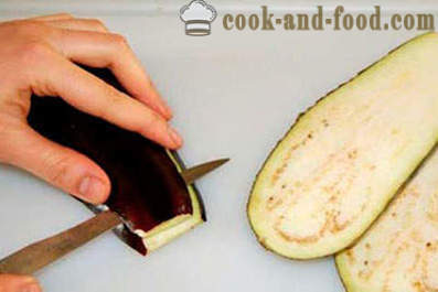 Recipe for rolls of eggplant in garlic sauce