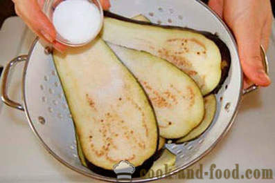 Recipe for rolls of eggplant in garlic sauce