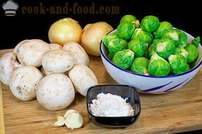 Brussels sprouts with mushrooms