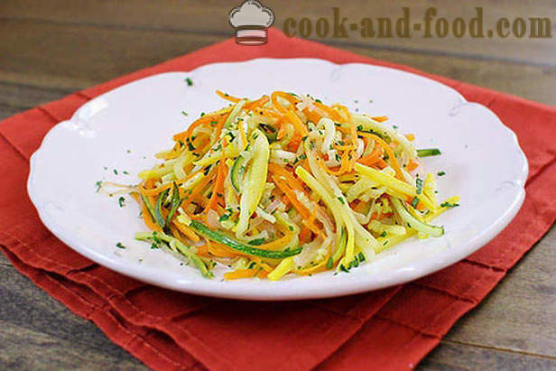 Salad of zucchini and carrots