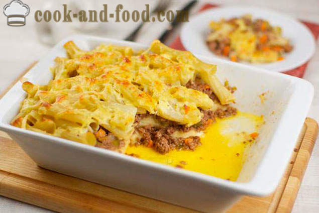 Meat casserole with pasta