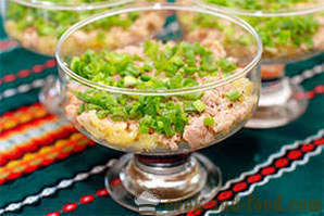 Salad cod liver