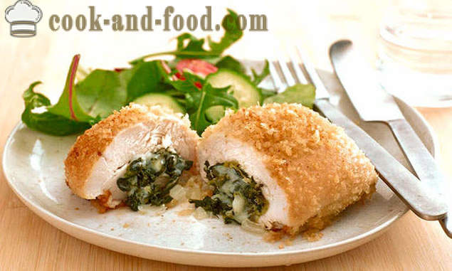 Chicken roulade with spinach