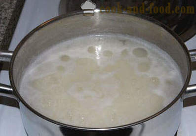 Milk rice porridge - Step by step recipe