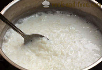 Milk rice porridge - Step by step recipe