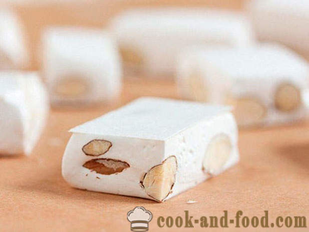 Nougat with almonds