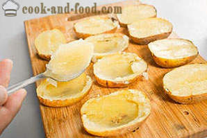 Baked potatoes in their skins