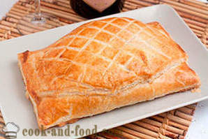 Salmon in pastry - a recipe with a photo