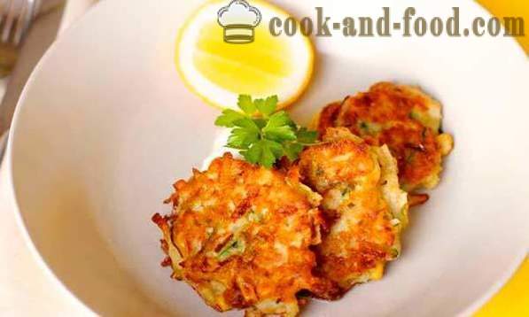 Vegetable fritters made from potatoes and zucchini