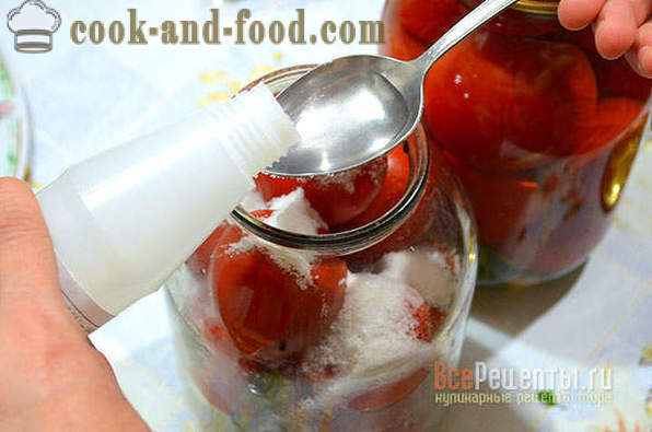 Marinated tomatoes in winter