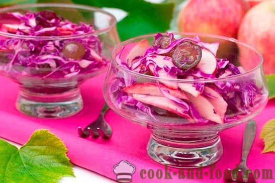 Vitamin salad of red cabbage