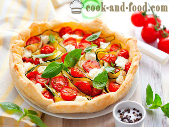 Easy flan with tomatoes