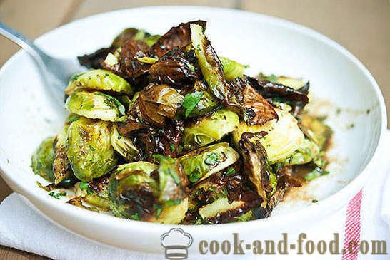 Brussels sprouts baked in the oven