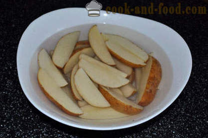 Potato slices in the oven