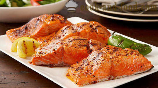 Dishes of salmon and salmon recipes
