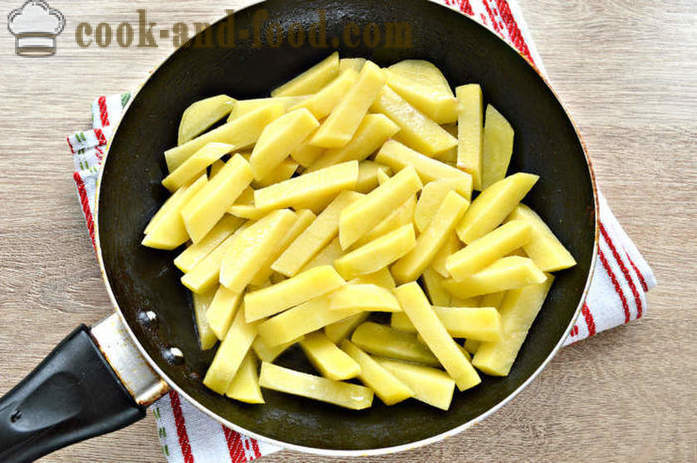 Fried potatoes with cheese - how to cook delicious potatoes with cheese, a step by step recipe photos