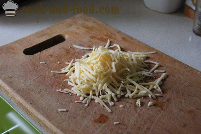 Baked potato with cheese - as delicious to cook the potatoes in the oven, with a step by step recipe photos