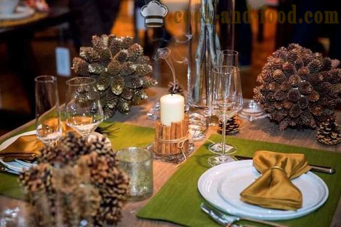 Tableware on New 2019 - how to decorate the Christmas table 2019 Year of the Pig, or Boar, design ideas with their own hands
