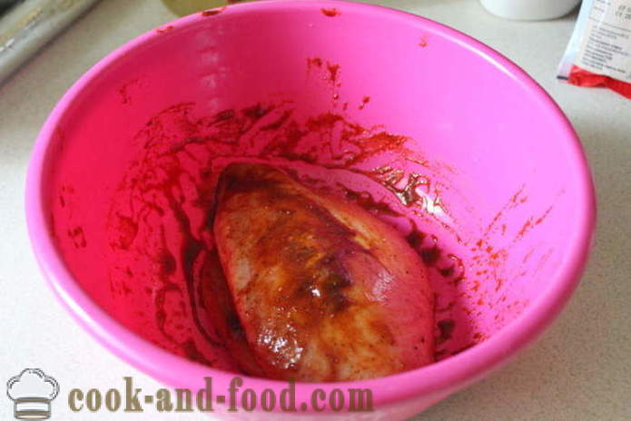 Home pastrami chicken breast in foil - how to make a pastrami chicken in the oven, with a step by step recipe photos