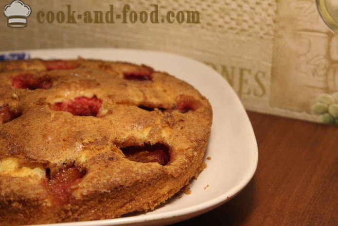 Plum cake with a prescription New York Times - how to bake American Pie with plums and cinnamon, with a step by step recipe photos