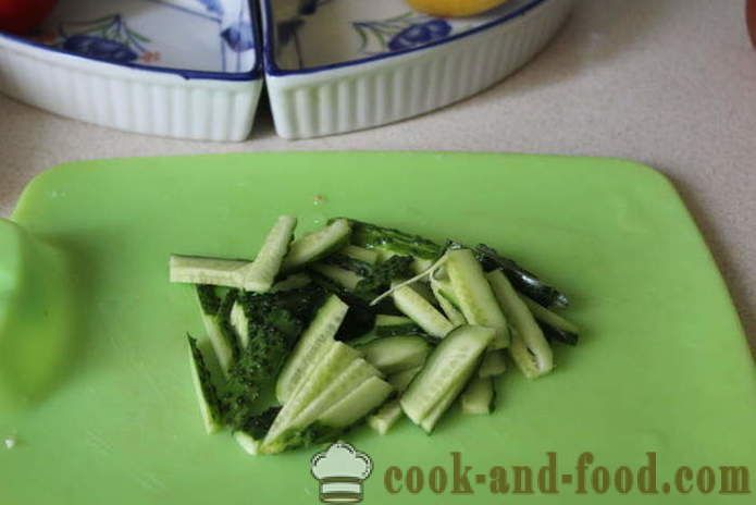 Vegetable salad with feta - how to prepare a salad with feta cheese and vegetables, with a step by step recipe photos