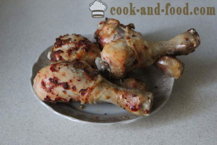 Marinated chicken marinated in honey - how to marinate the chicken in the marinade of honey and spices, with a step by step recipe photos