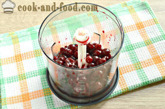 Cherry smoothie in a blender - how to make a smoothie with milk and cherries in the home, the recipe step by step with photos