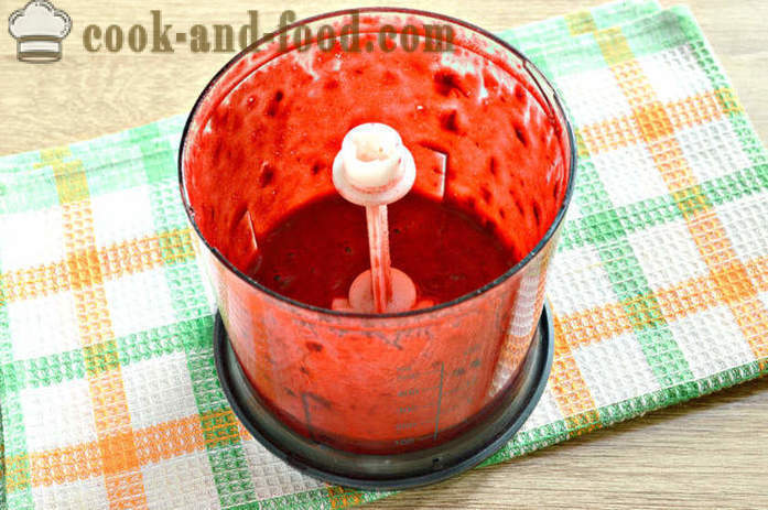 Cherry smoothie in a blender - how to make a smoothie with milk and cherries in the home, the recipe step by step with photos