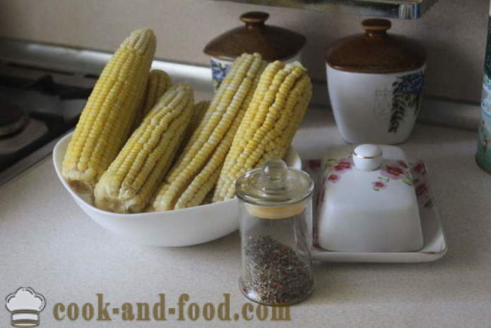 Corn baked in the oven in foil - how to cook corn on the cob in the oven, with a step by step recipe photos