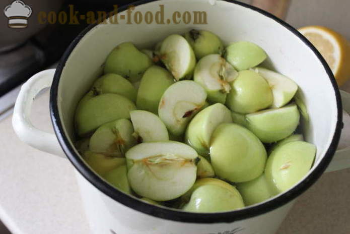 Apple compote with lemon fresh apples - how to cook apple compote of fresh apples, a step by step recipe photos