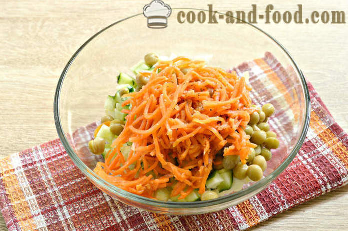 Unusual salad with carrot in Korean - how to cook a delicious salad with Korean carrot, step by step recipe photos