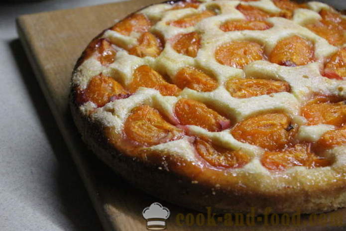 Open apricot pie - how to bake apricot cake, a step by step recipe photos