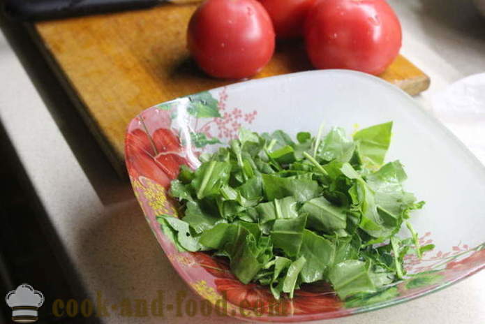 Delicious salad with arugula and tomatoes - how to prepare a salad of arugula, a step by step recipe photos