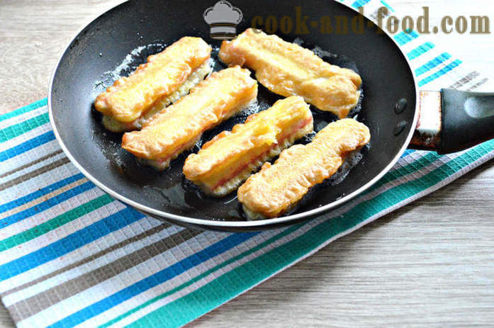 Fried crab sticks in batter - like fry crab sticks in batter, with a step by step recipe photos