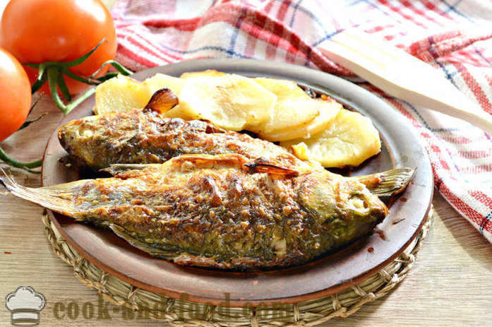 Tasty carp in the oven whole - how to cook tasty carp in the oven, with a step by step recipe photos