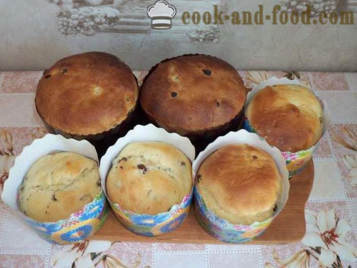 Italian panettone cake - how to cook homemade muffins with raisins, poshagovіy recipe with a photo