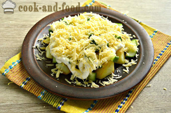 Warm salad with potatoes and mayonnaise - how to cook a warm salad of potatoes, a step by step recipe photos