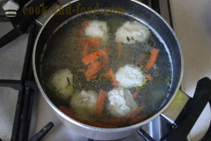 Spinach soup with cream and dumplings - how to cook soup with spinach frozen, step by step recipe photos