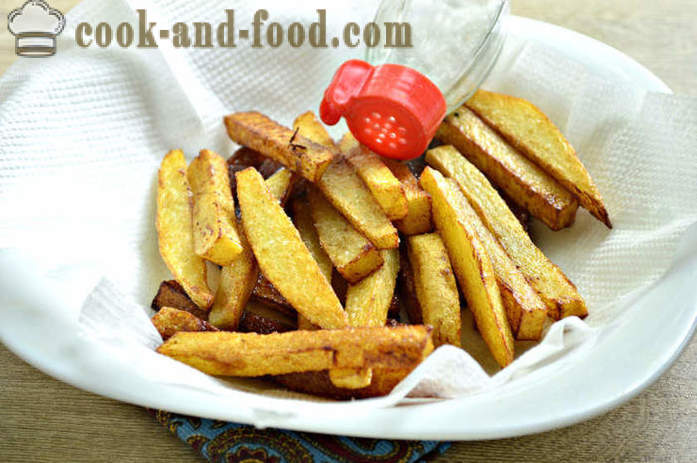 French fries in McDonalds - how to cook French fries in the pan, a step by step recipe photos
