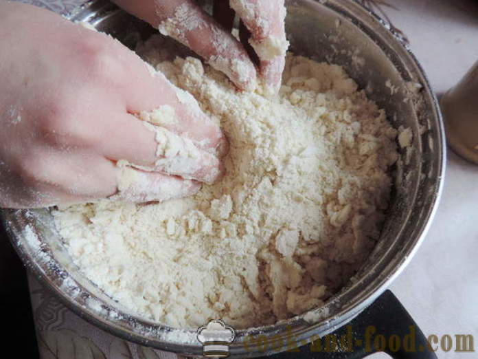 Quick puff pastry yeast dough - how to cook biscuits puff yeast dough quickly, step by step recipe photos